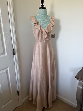 Blush Pink Wrap Dress